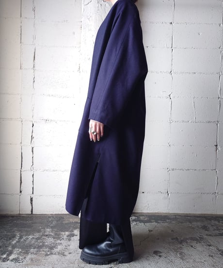 Slit Long Gown Coat NV