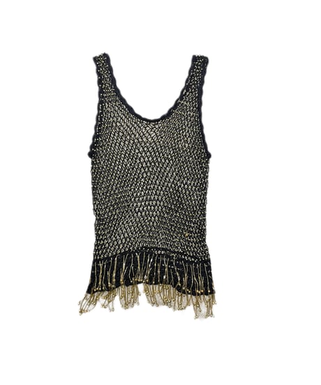 Beads×Crochet Tank Top BKGD