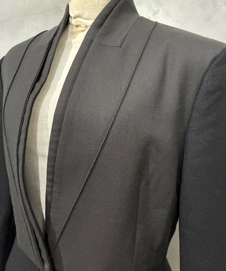 STELLA McCartney Two Tone Wool Jacket BK DGR