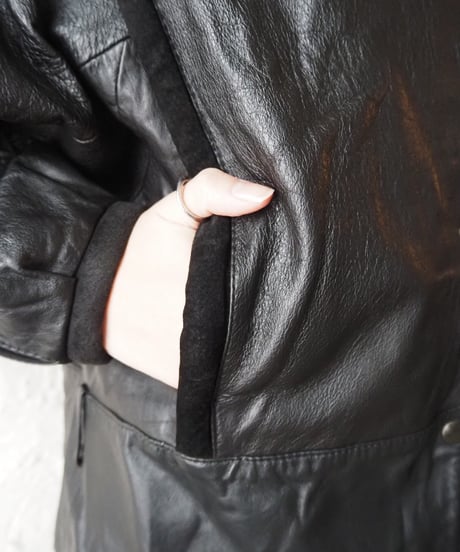 Leather×Suede Design Jacket BK