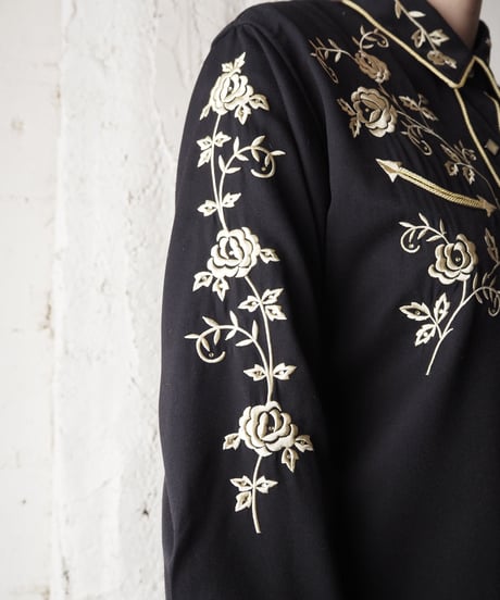 Embroidery Western Shirt BK