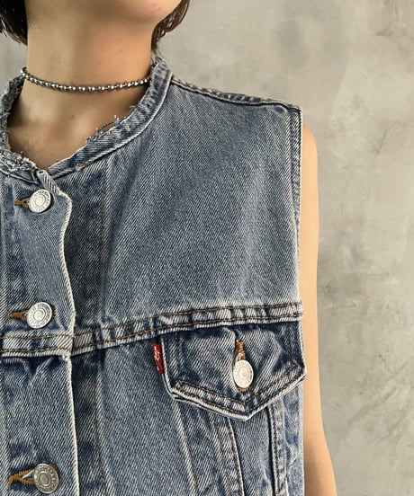 Remake Levi's Short Denim Vest BL