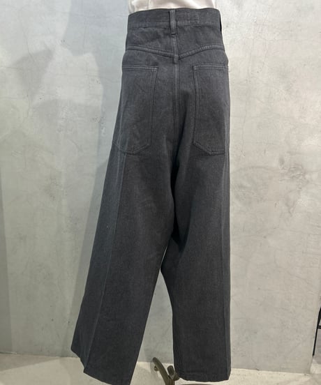 MARITHE FRANÇOIS GIRBAUD Big Size Wide Tapered Denim Pants (40×32) GR