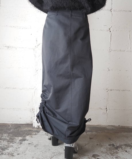 Side Gather Skirt BK