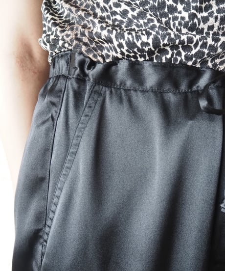 Satin Cargo Pants BK