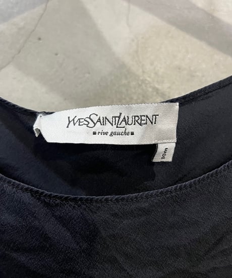 YVES SAINT LAURENT Piping Design P/O Blouse BK
