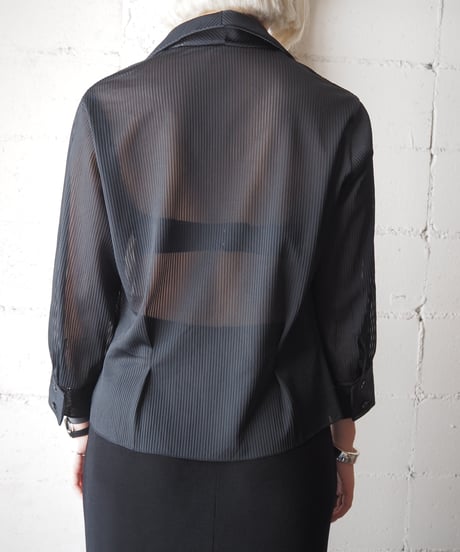 1960's Euro Sheer Lace Shirt BK