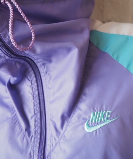 1980’sNIKE Stand Collar Nylon Jacket PURLGN