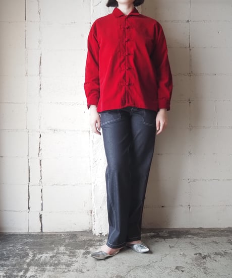 L/S Velvet China Shirt RE