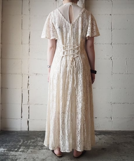 Laceup Back Lace Dress IV