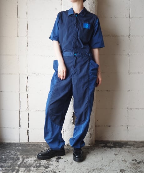 NIKE JORDAN Bicolor Nylon Jumpsuit BL NV