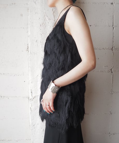 Fringe Design Camisole BK