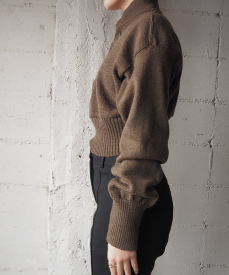 US ARMY REMAKE Cropped Knit BR