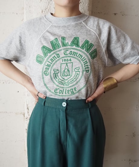 1980's OAKLAND Collage S/S Sweat GR