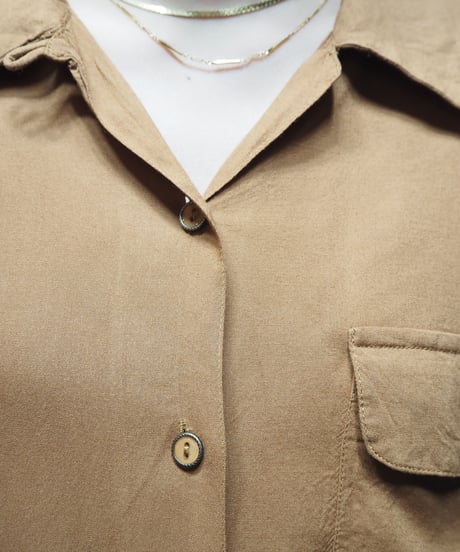 Open Collar Rayon Shirt BR