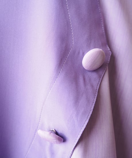 1970's Asymmetric Design Blouse PUR