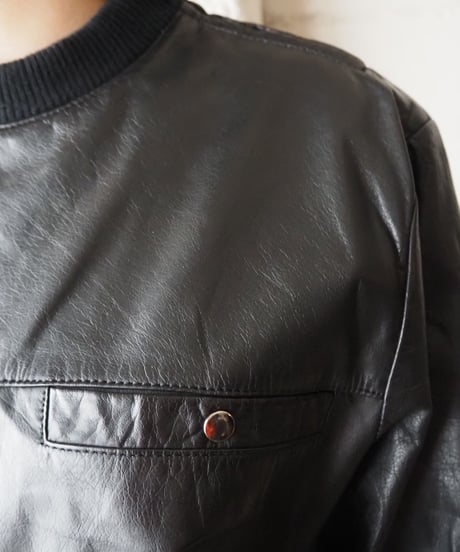 Leather Pullover Tops BK