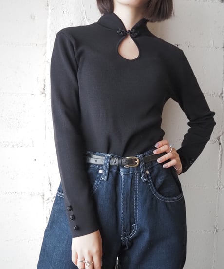 Peekaboo Design Knit BK