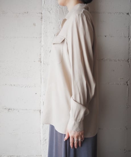 Open Collar Silk Shirt BE