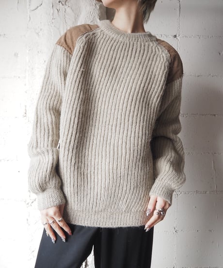 UK Leather×Wool Command Knit LBE