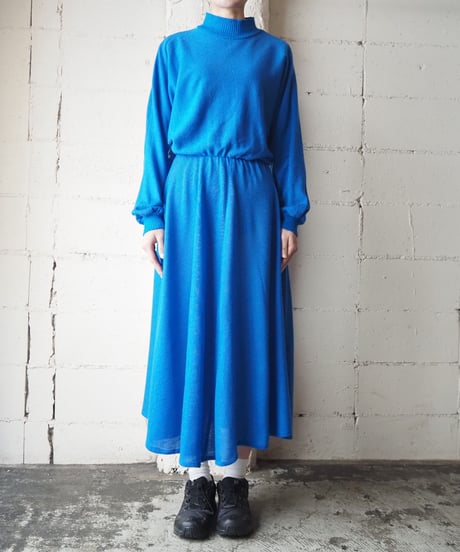 Mock Neck Knit Dress BL