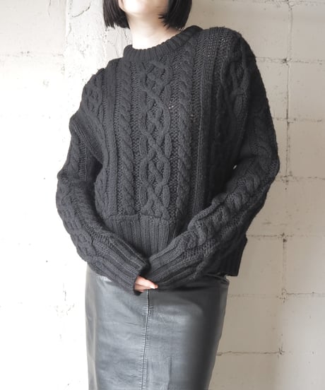 Remake Cropped Fisherman Piece Dyeing BK