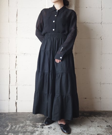 Seethrough L/S Shirt BK