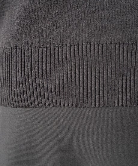 Shoulder Cutout MockNeck Knit BK