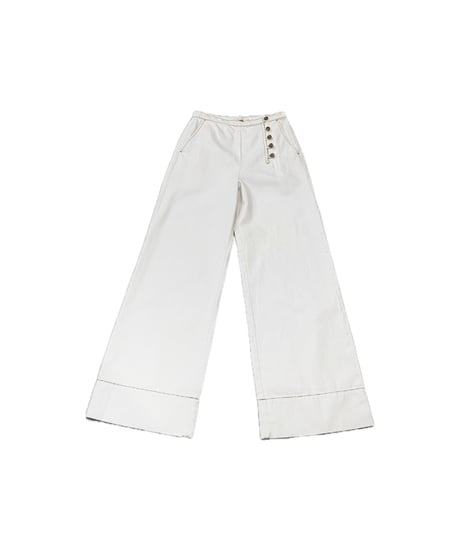 TORY BURCH Cotton Twill Wide Pants IV