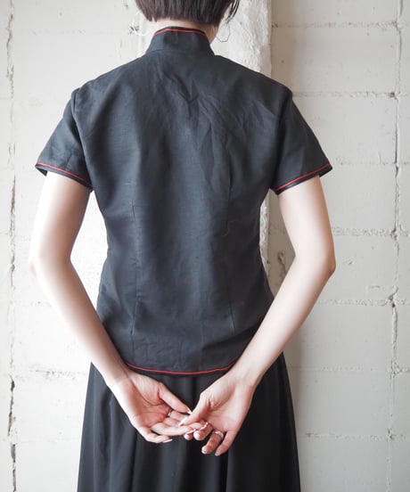 Embroidery Piping China Shirt BKRE