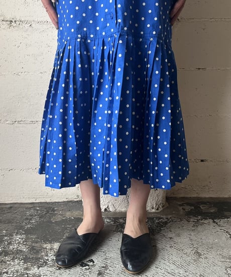 Dot Pattern  Shirt Dress BL