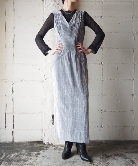 GIORGIO ARMANI Velour Sleeveless Dress GR