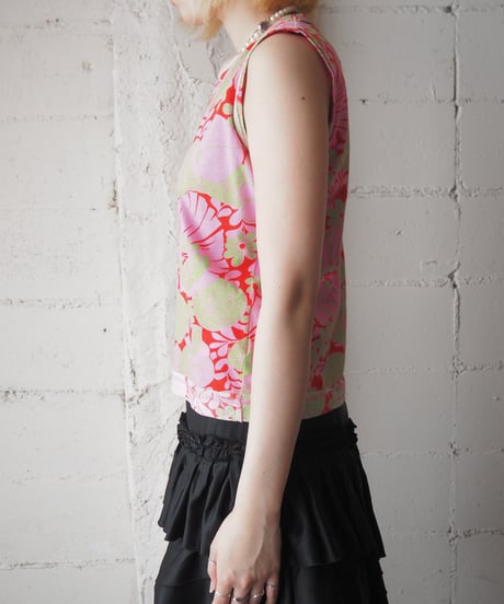 tricot COMME des GARCONS N/S Flower Print Tee PIYGN