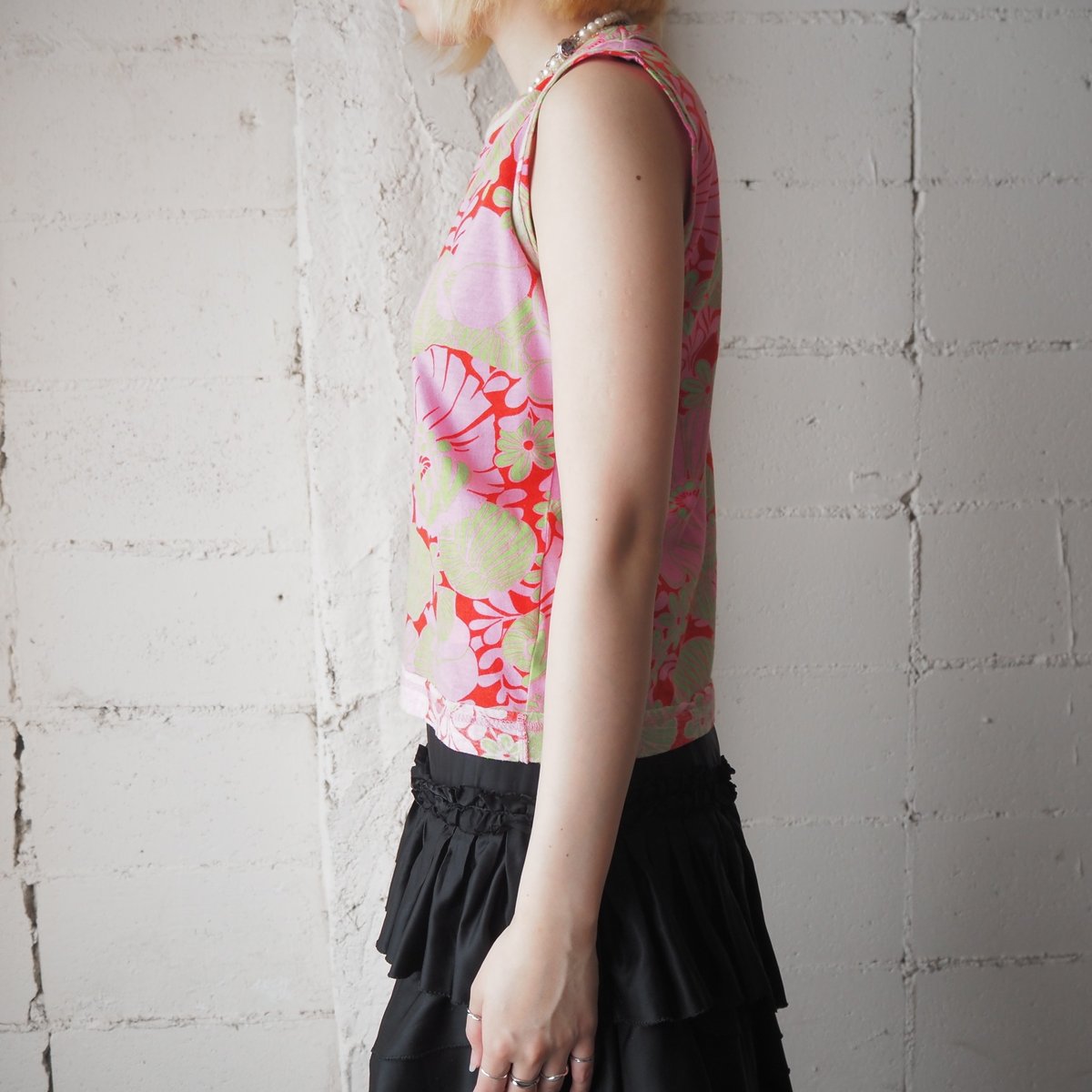 tricot COMME des GARCONS N/S Flower Print Tee P