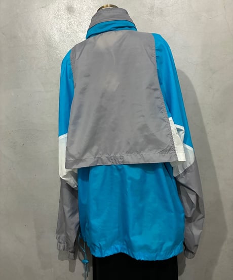 90's NIKE Tricolor Nylon Jacket LBLLGRWH