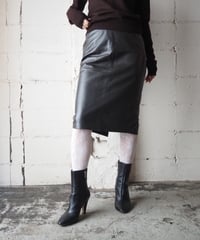MaxMara Lether Tight Skirt DBR