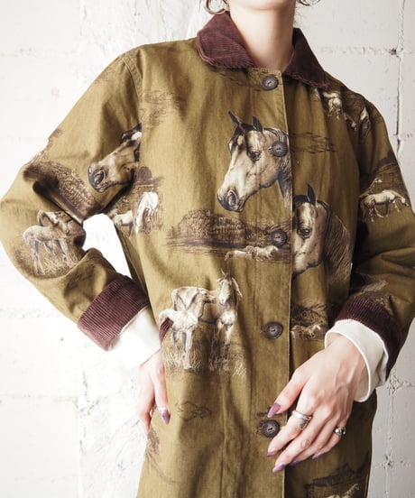 Horse Pattern Hunting Jacket KABR