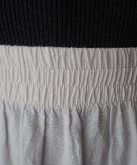 Tiered Easy Linen Skirt WH