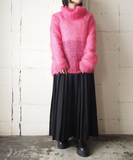 Volume Neck Mohair Knit PI