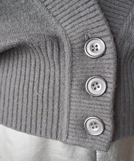 JAEGER Cropped V neck Knit  Cardigan BK