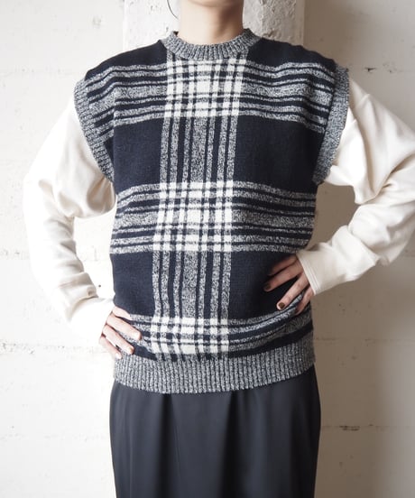 PENDLETON Check Knit Vest BKWH