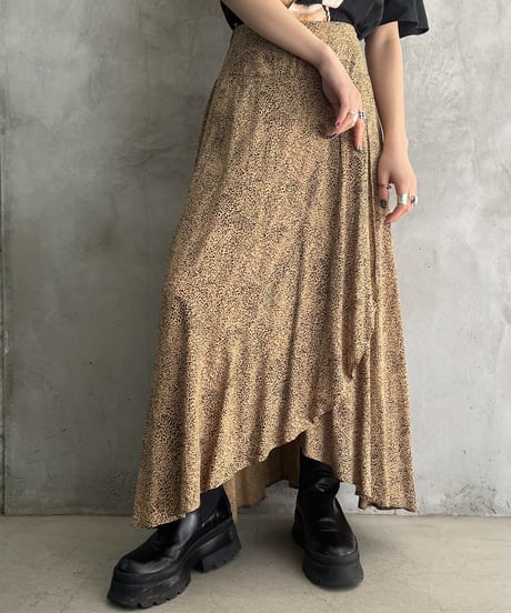 Leopard Pattern Front Slit Pattern BEBK