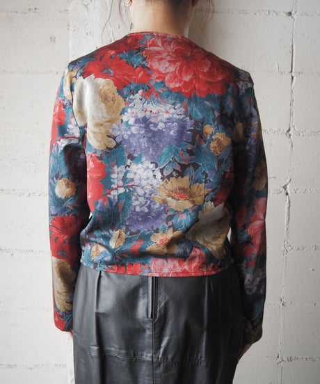 Multicolor Floral Pattern Tops REGNYE