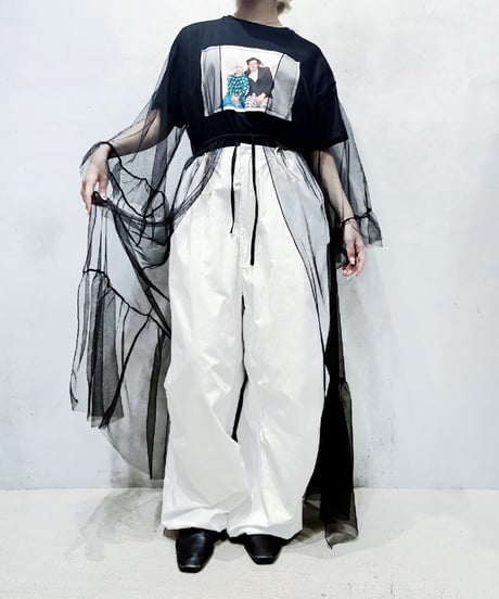 Sheer Tulle Robe BK
