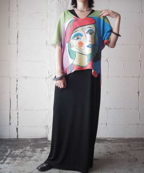 Picasso Print s/s Knit YGNBL