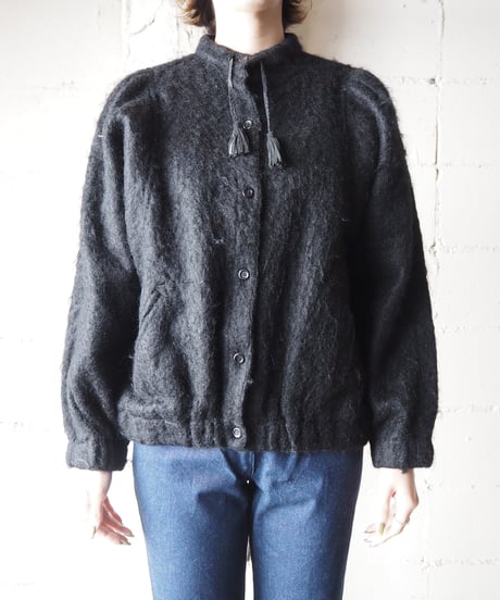 Mohair Blouson Jacket BK