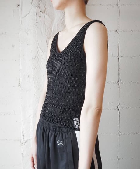 Beads × Crochet vest BK
