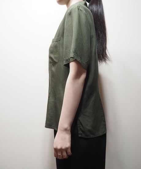 Open Collar Short Sleeve Shirt KA