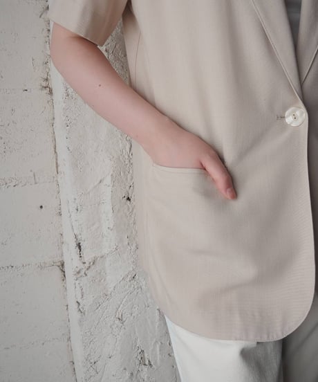 SAG HARBOR Short Sleeve Basic Tailored Jacket BE