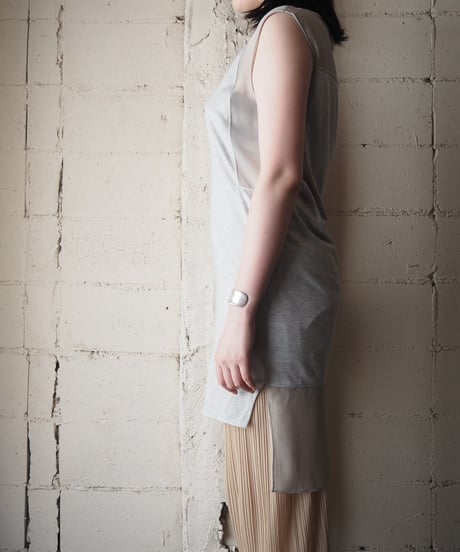 HELMUT LANG Sheer Docking Cutsewn Dress GR